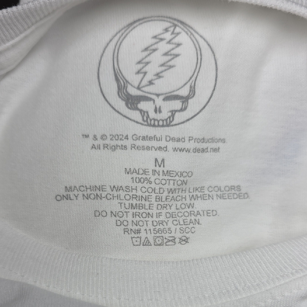 Grateful Dead | Basketball Graphic Tee Shirt "Steal Your Face" Skull Sz Md *NWT - Picture 2 of 6